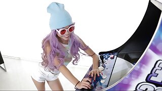 Asian Arcade Game Ends With A Good Fuck